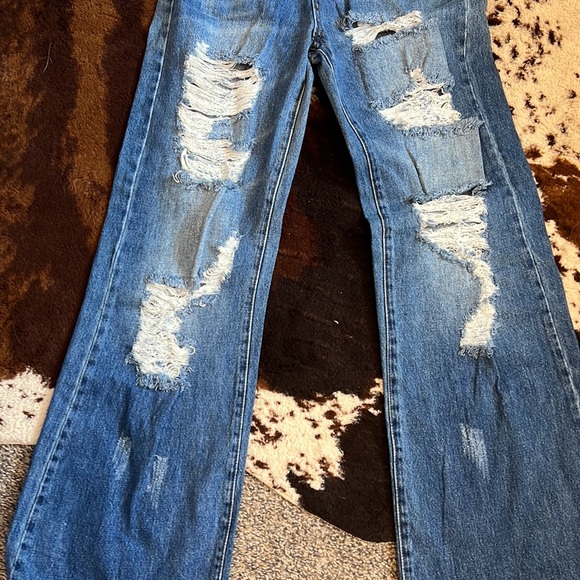 Famous Vibrant Wide Leg Trouser Denim in size 1/25 - Picture 5 of 7